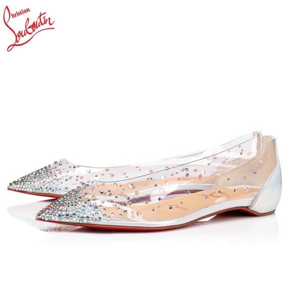 Christian Louboutin Degrastrass 100 PVC White/Multi - Picture 1 of 16